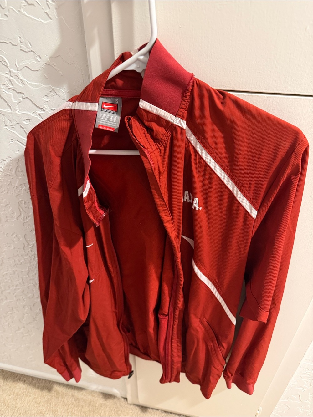 Nike Men’s Red Athletic Track Jacket Alabama Crimson Tide
